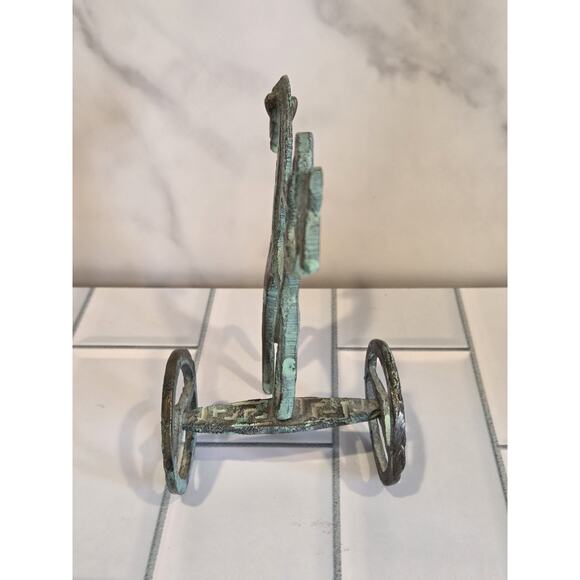 Etruscan Horse Chariot Athena Greek Turkish Roman Weinberg Style SML 4½"x3" EUC - Picture 5 of 13